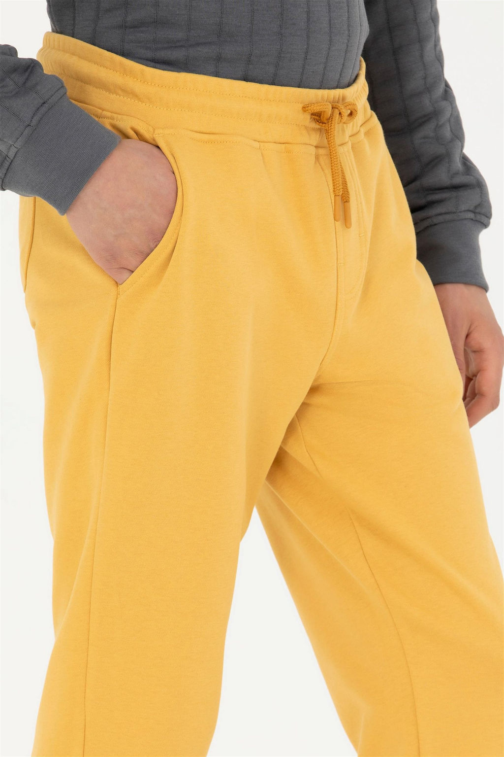 Мужские спортивные штаны горчичного цвета - U.s. polo assn фото 5