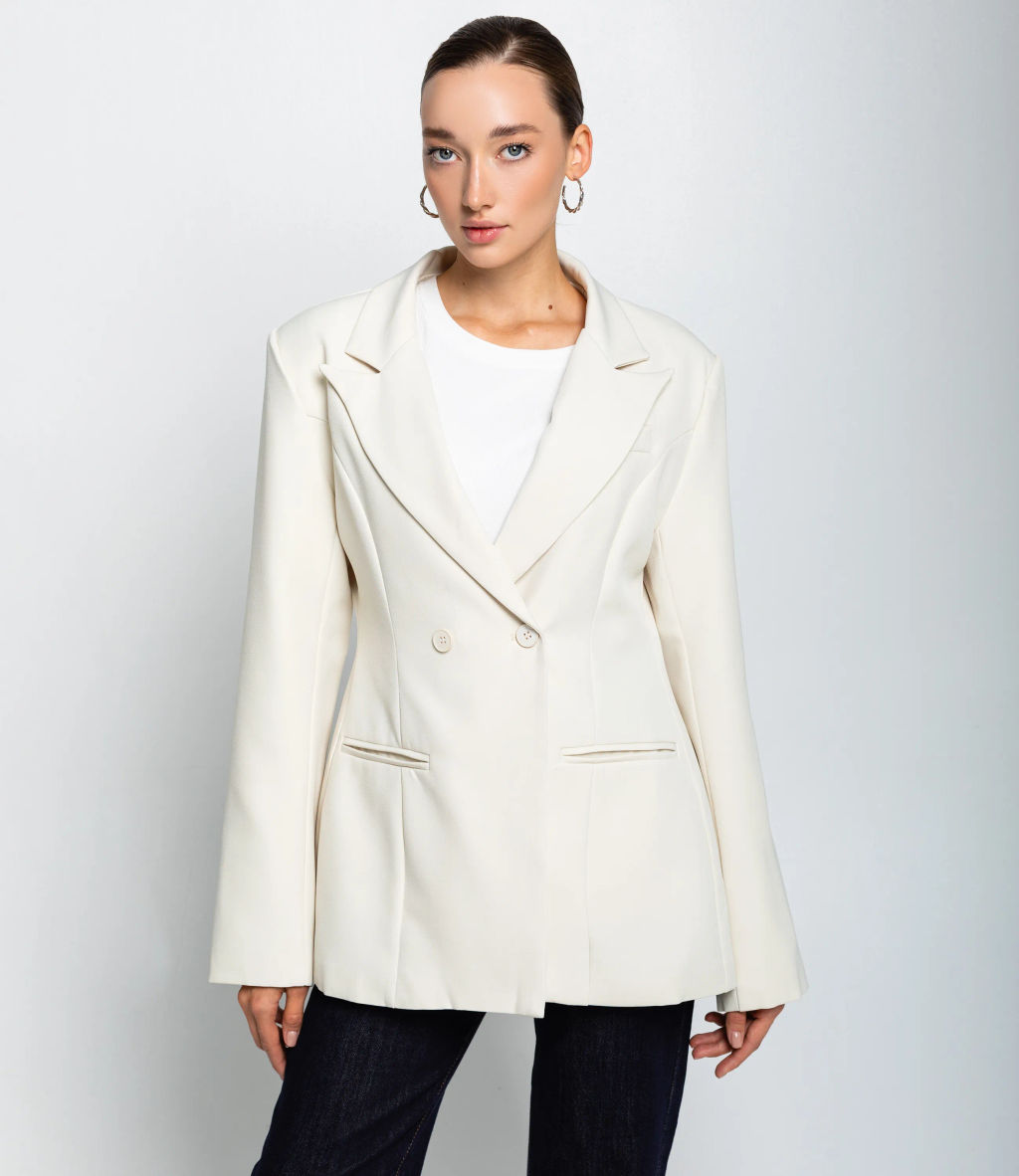 Жакет #КТ20723, кремовый