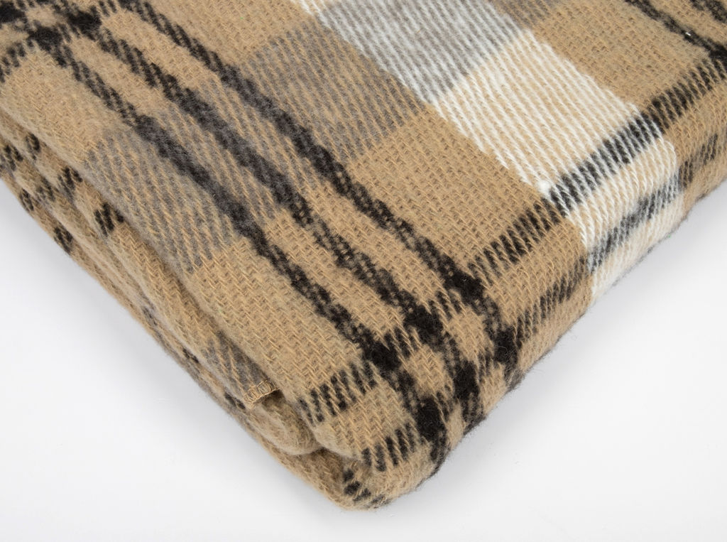 Одеяло-плед п/шерсть 30% 190*200 "Клетка"