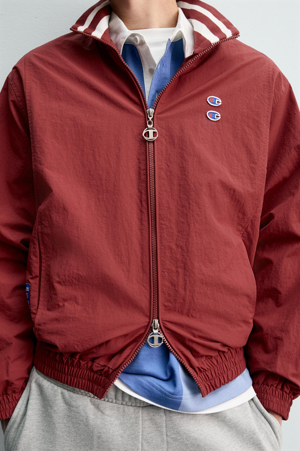 CHAMPION ® X ZARA TECHNICAL PATCH JACKET  фото 5