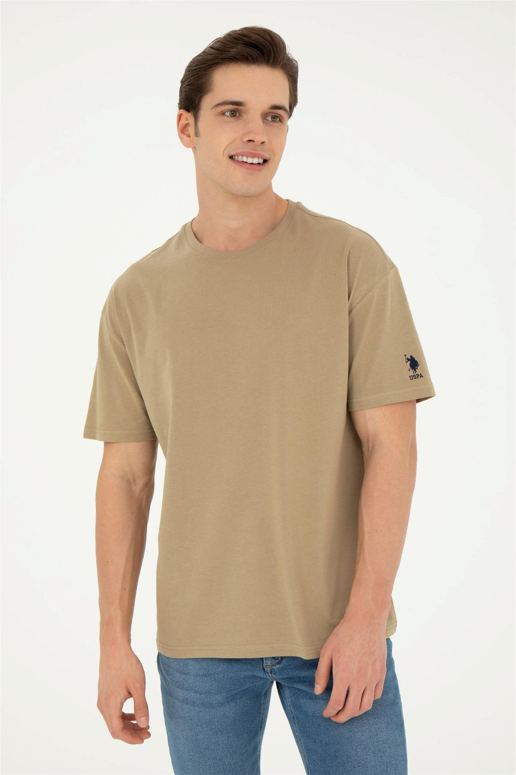 Мужская футболка цвета хаки - U.s. polo assn фото 3