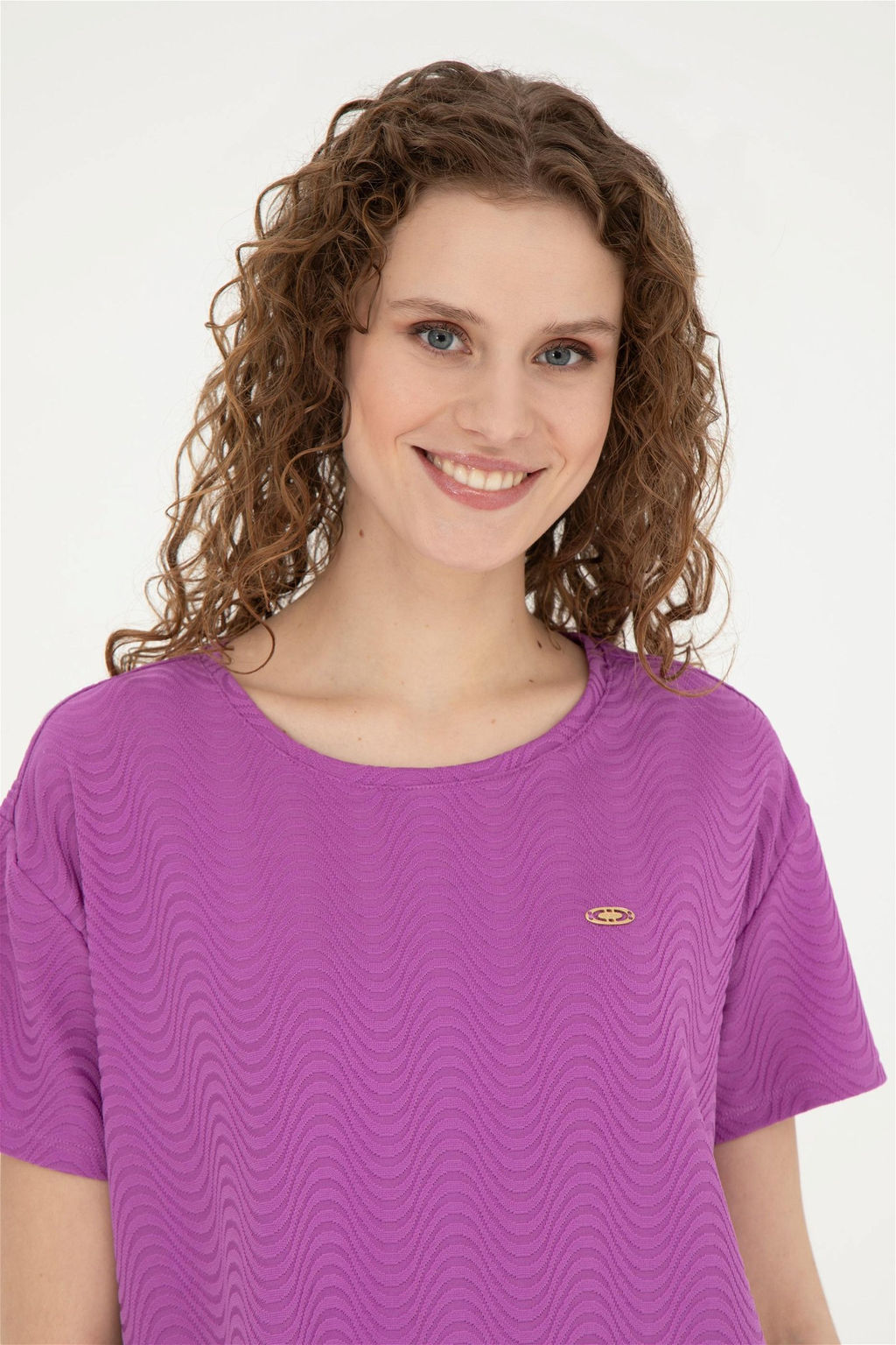 Женская фиолетовая футболка - U.s. polo assn фото 2