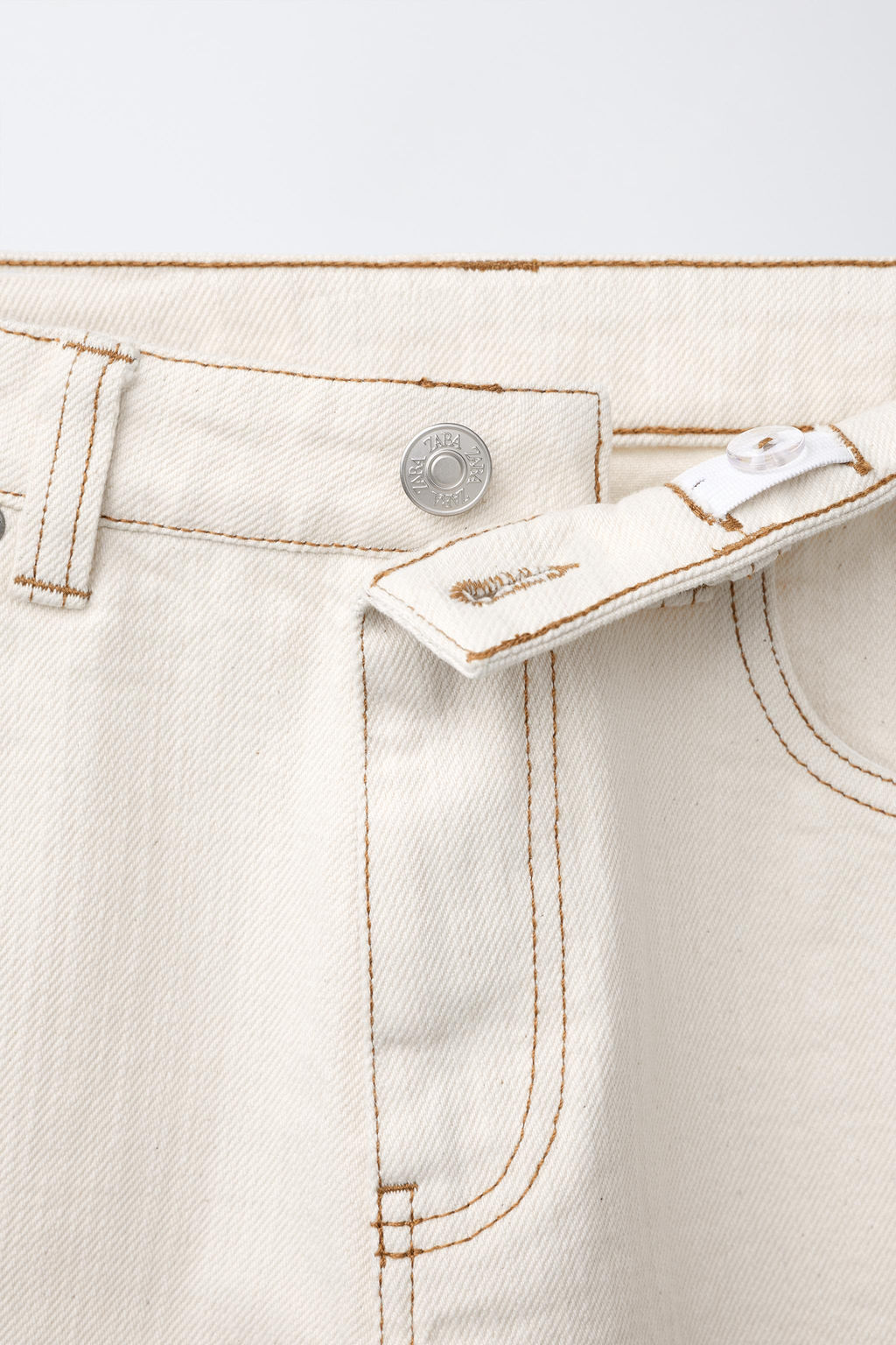 JEANS BAGGY ESTRUCTURA / Crudo - Zara фото 4