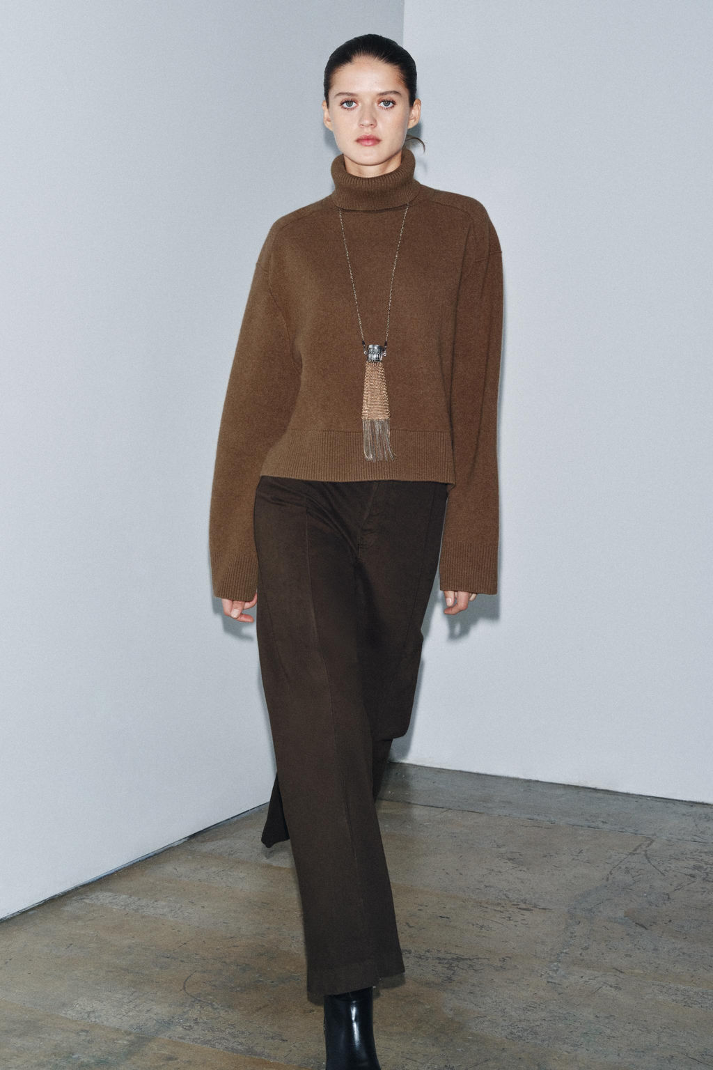 95% WOOL HIGH NECK JUMPER - Zara фото 8