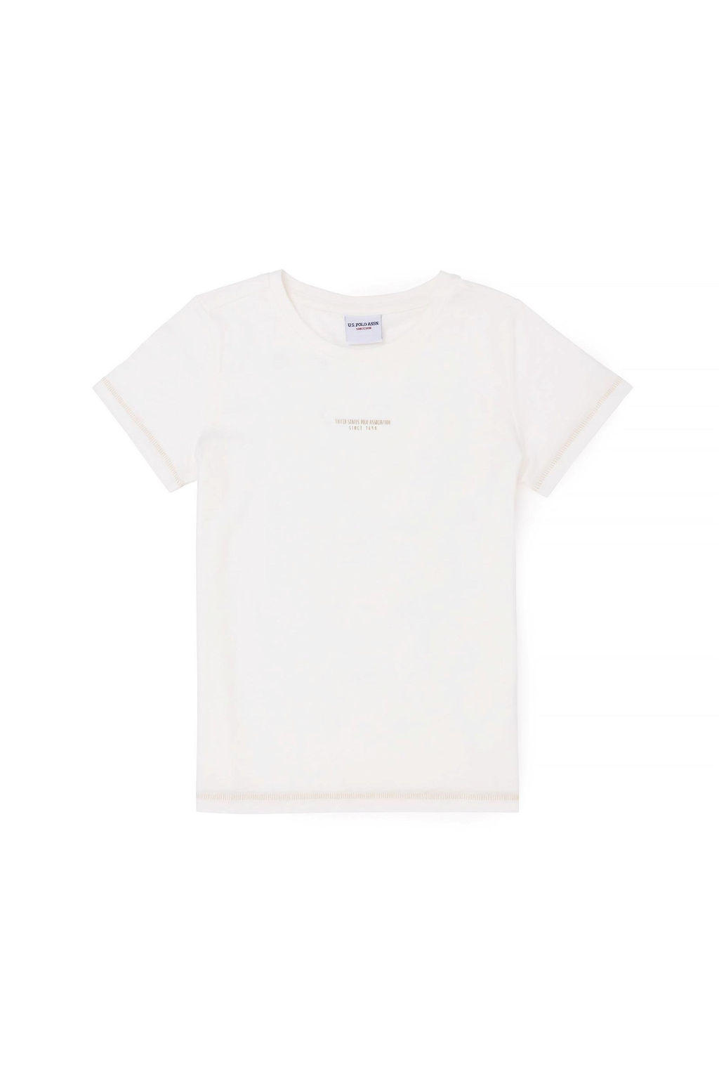 Футболка цвета экрю для мальчика - U.s. polo assn фото 2