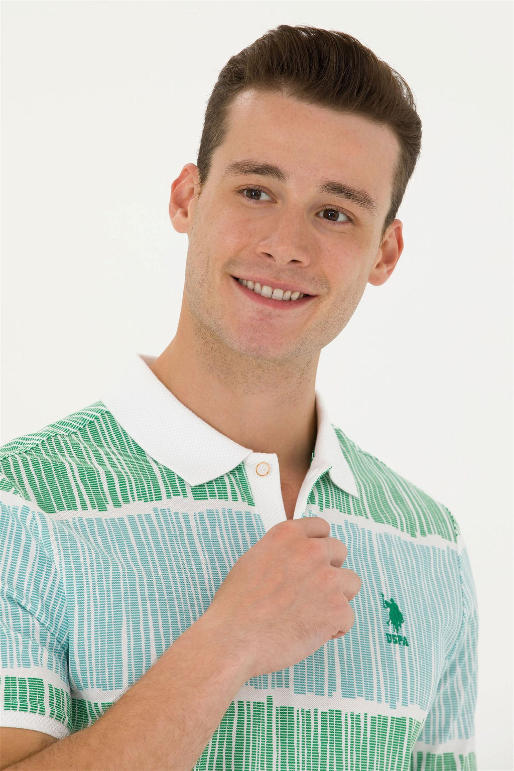 U. S. Polo Assn Мужская зеленая футболка - U.s. polo assn фото 9