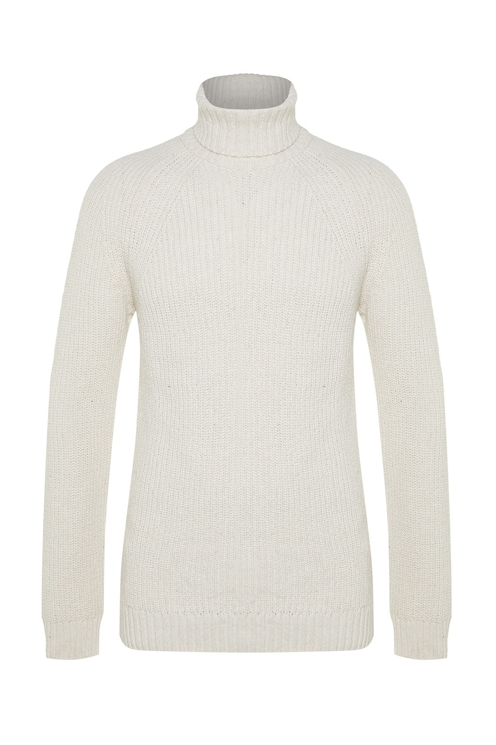 Trendyolmilla Man Ekru Slim Fit Yunlu Bal?kc? Yaka Reglan Kol Basic Triko Kazak TMNAW21KZ0404 фото 17