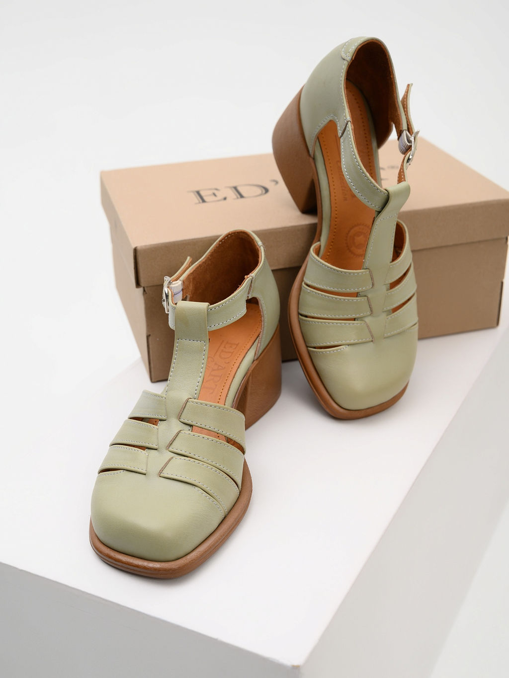 Босоножки 5036.23663bе.Вакса олива+коричневый