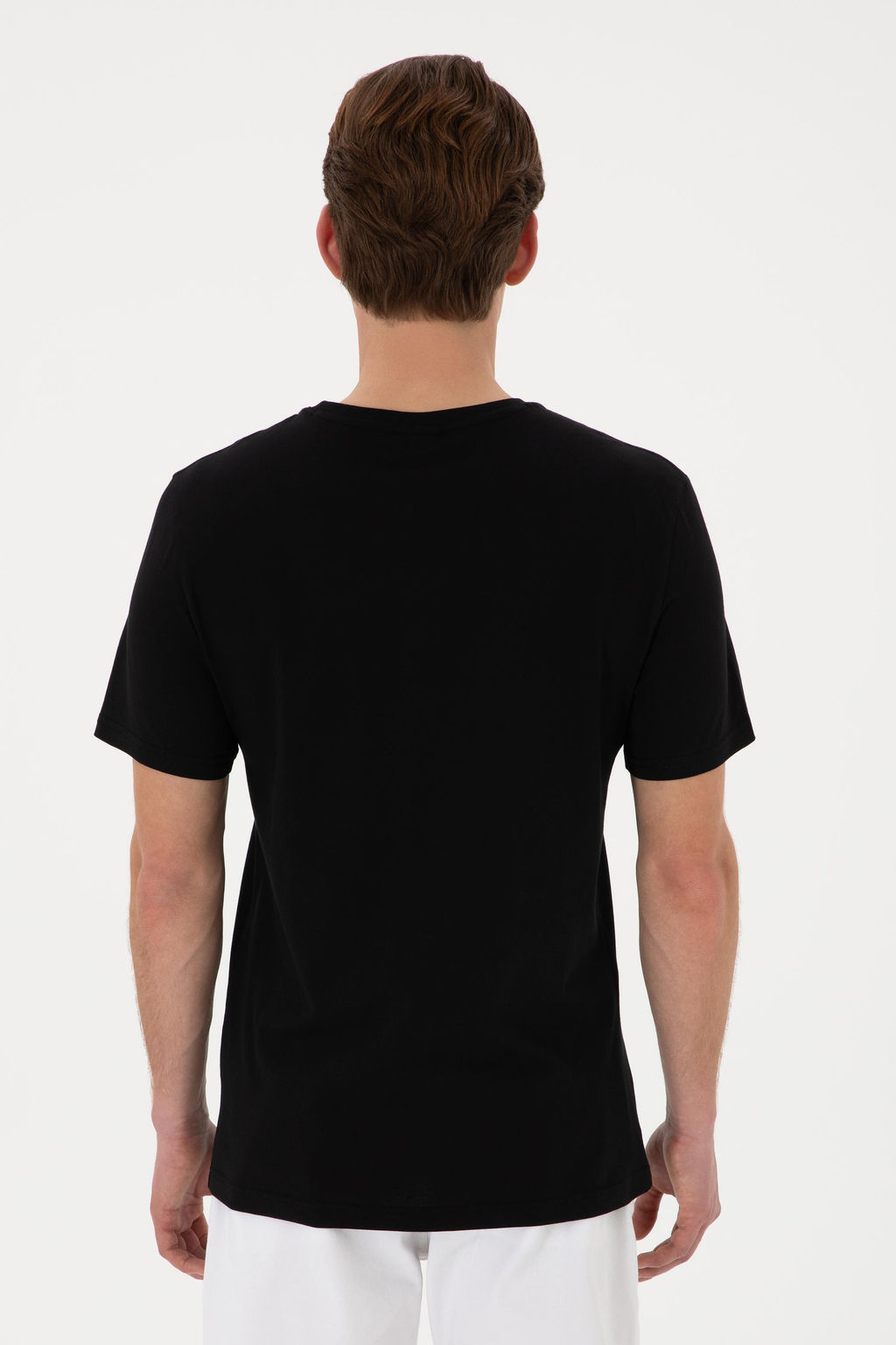 Erkek Regular Fit Bisiklet Yaka Siyah Ti__rt Sepette S_rpriz _ndirim - U.s. polo assn фото 5