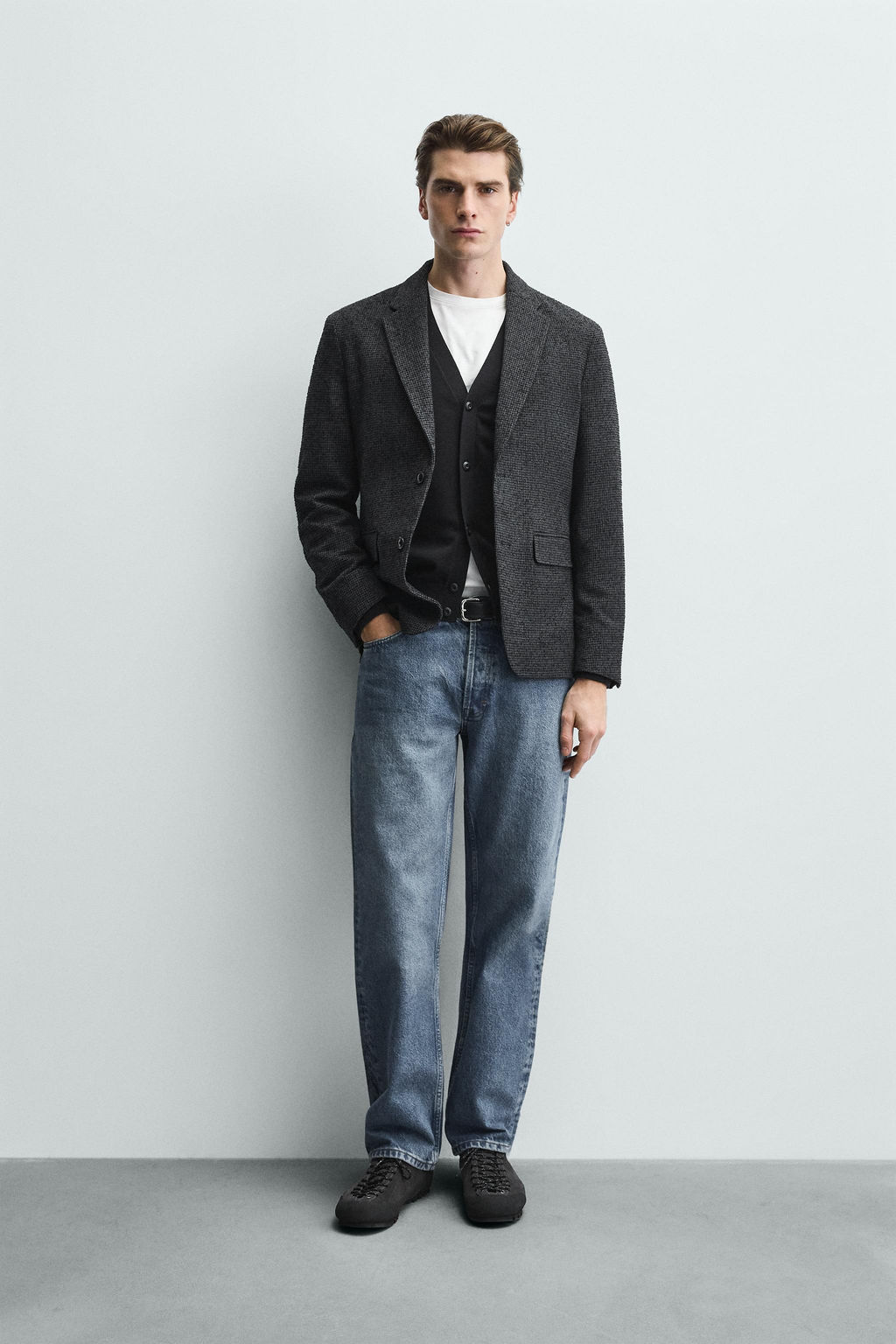 BOUCL_ HOUNDSTOOTH BLAZER