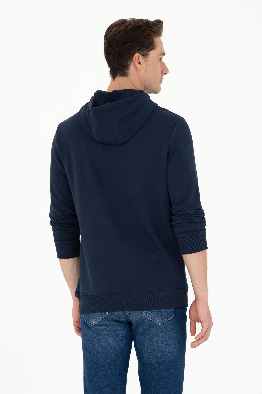 U. S. Polo Assn / Мужской темно-синий базовый свитшот - U.s. polo assn фото 19