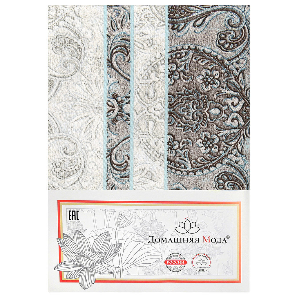 Москвичка Скатерть 150х145см, длина стола до 110см, на 4 персоны, хлопок Премиум 186г/м2, Домашняя мода (Россия)  фото 5