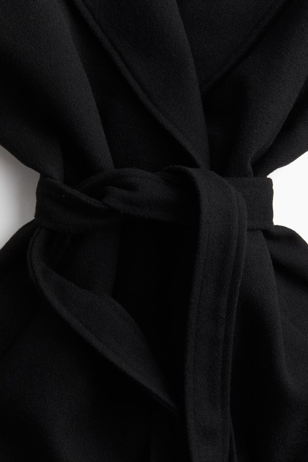 Abrigo de fieltro con cinturon - H&m фото 6