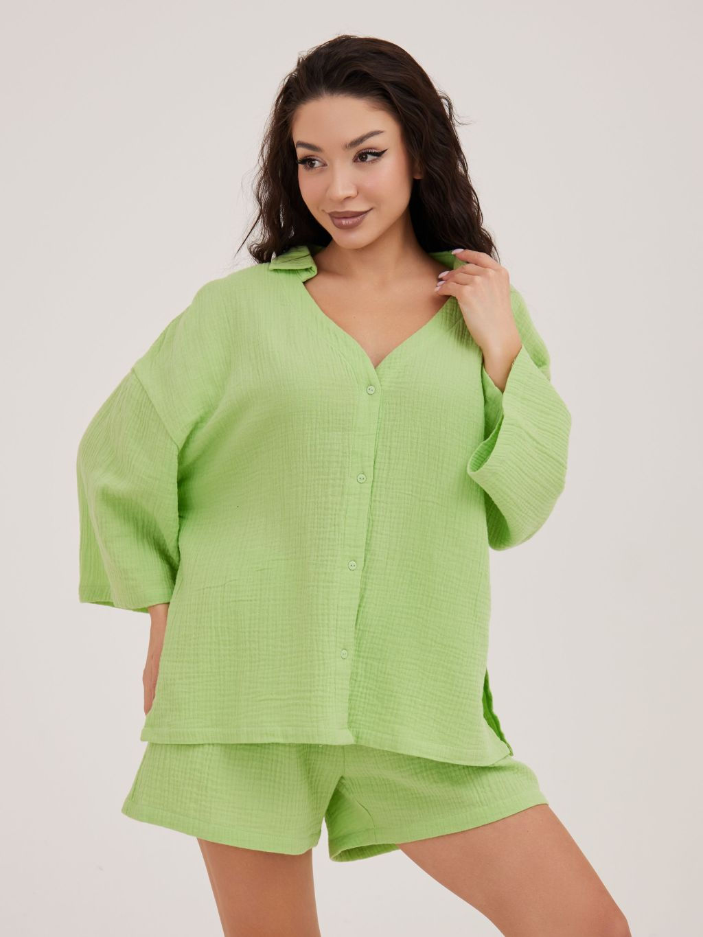 Цены тают. Пижама жен. Ashli зеленый - Sensera фото 4