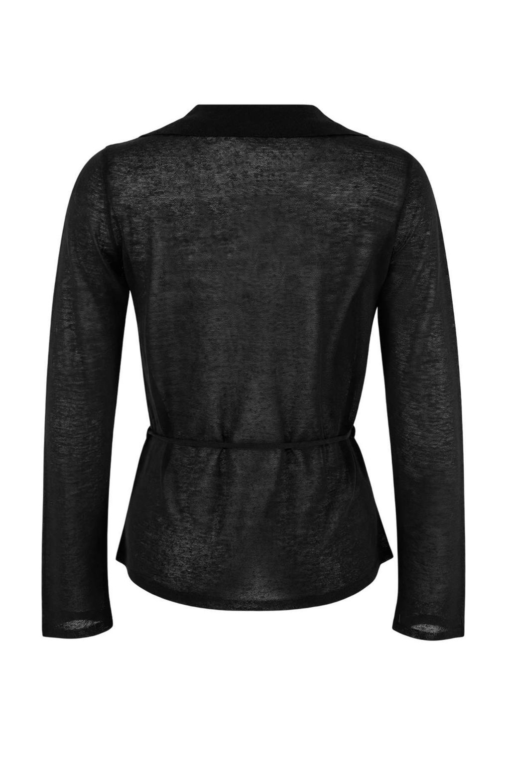 Wardrobe Essentials Siyah Kemer Detayl? Gomlek Yaka Ince Triko H?rka TWOSS26HI00004 - Trendyolmilla фото 6