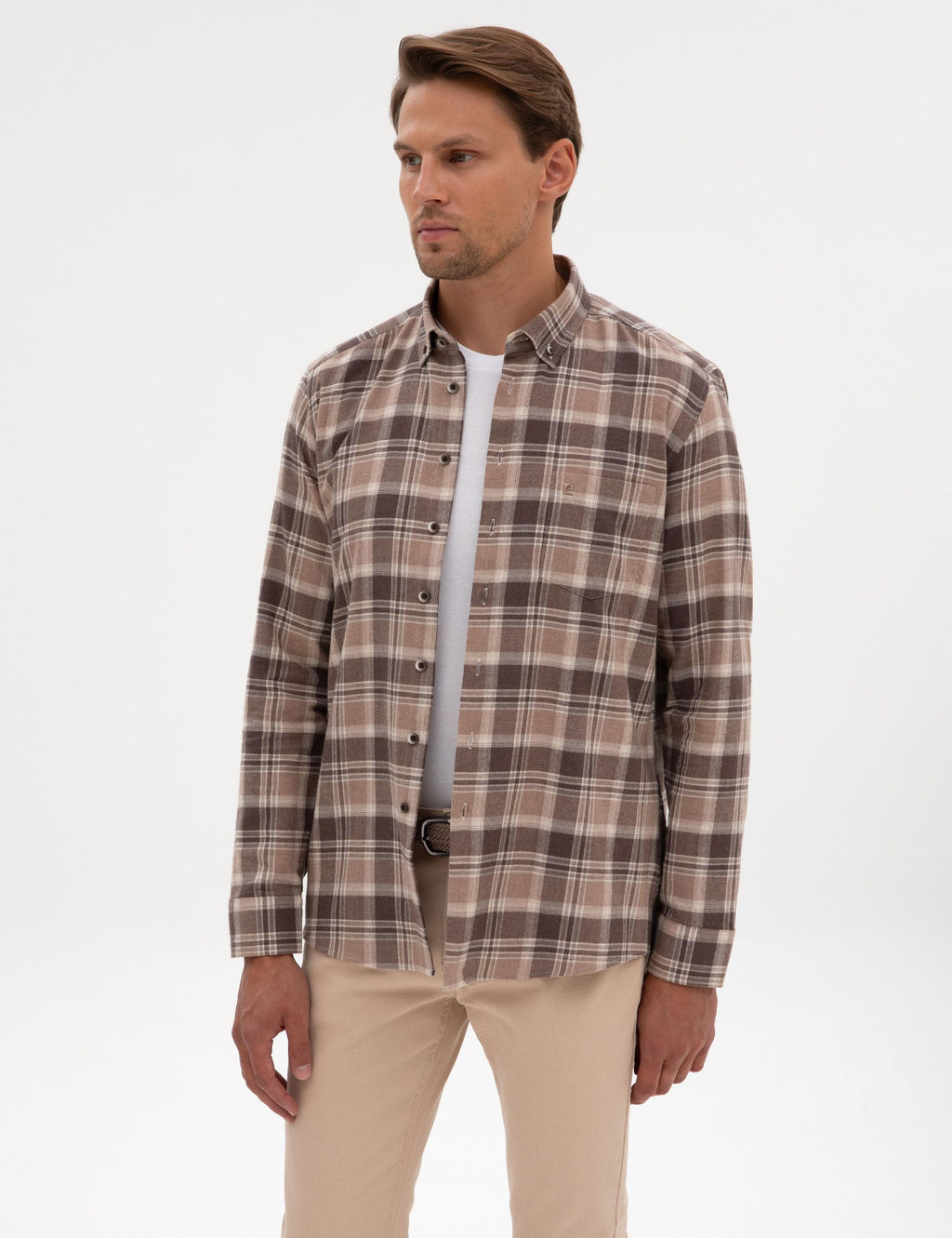 Vizon Regular Fit Uzun Kollu G_mlek - Pierre cardin фото 3