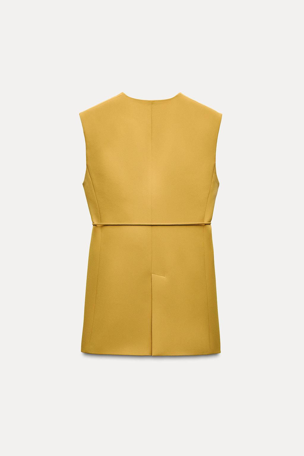 ZW COLLECTION WAISTCOAT WITH BELT AND VENTS - Zara фото 19