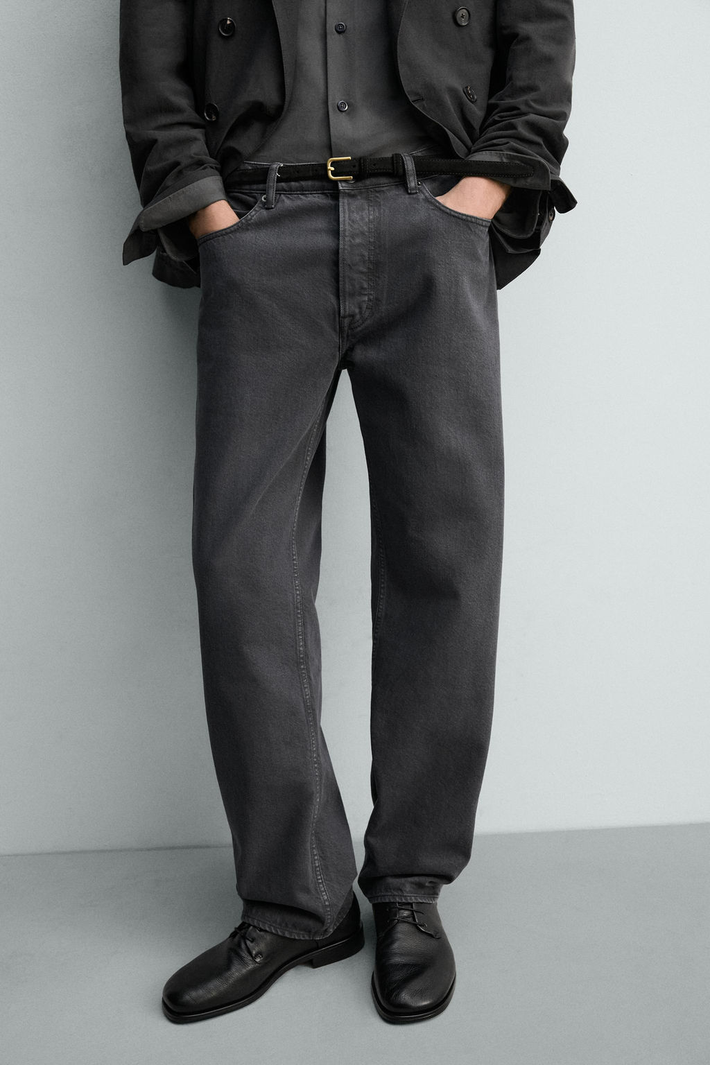 JEANS STRAIGHT FIT LIMITED EDITION / Azul / Gris - Zara фото 5