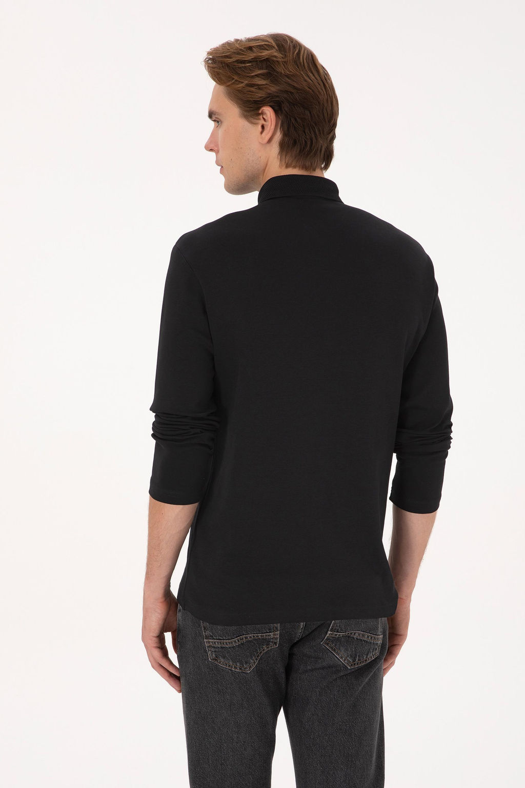 Erkek Siyah Basic Sweatshirt - U.s. polo assn фото 5