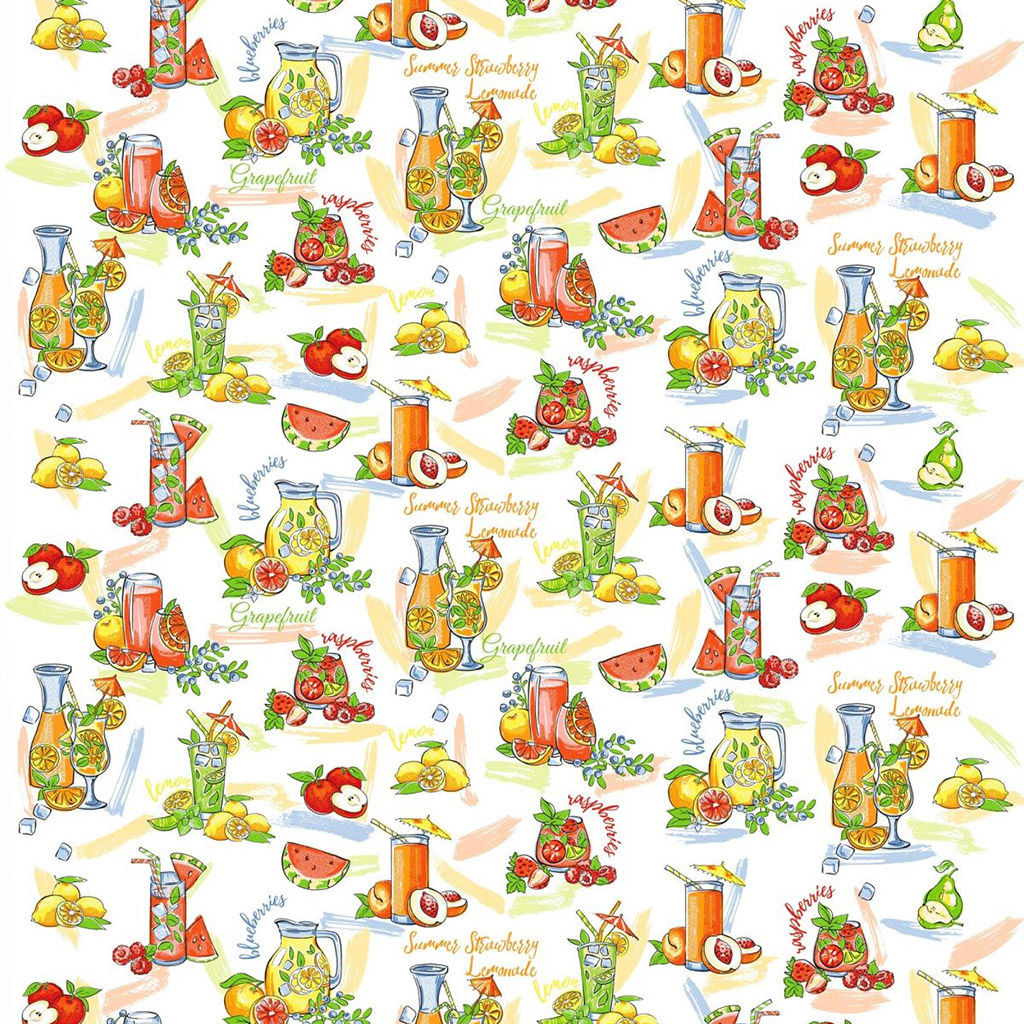 Скатерть 180х145см Лимонад, длина стола до 140см, на 6 персон, хлопок Комфорт 171г/м2, упаковка классическая, пакет ПВХ 28х41см, Домашняя мода (Россия)  фото 2