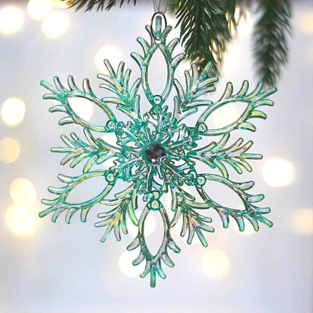 Цена за 2шт. Подвеска "Волшебные переливы" 13,5*13,5 см, Зелёный