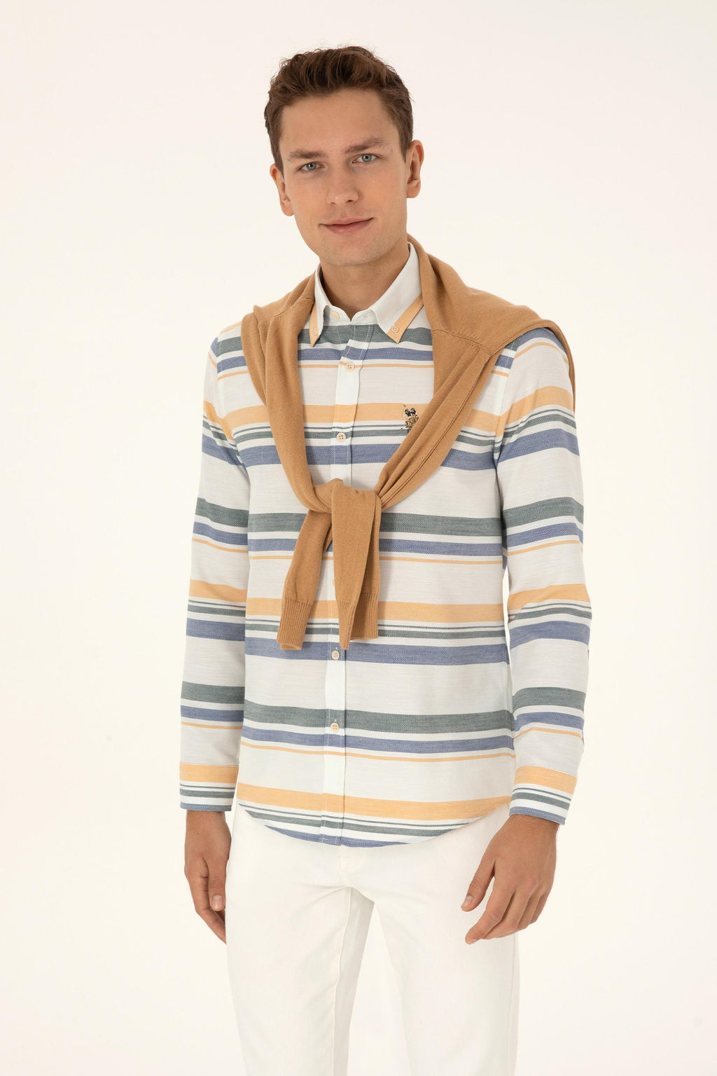 Erkek Krem Uzun Kollu G_mlek