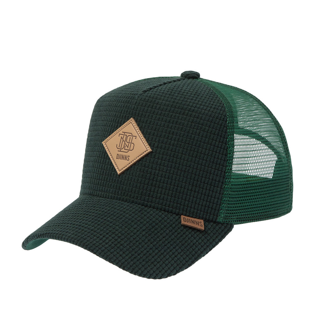 Бейсболка DJINNS арт. HFT Waffle Cord (темно-зеленый)