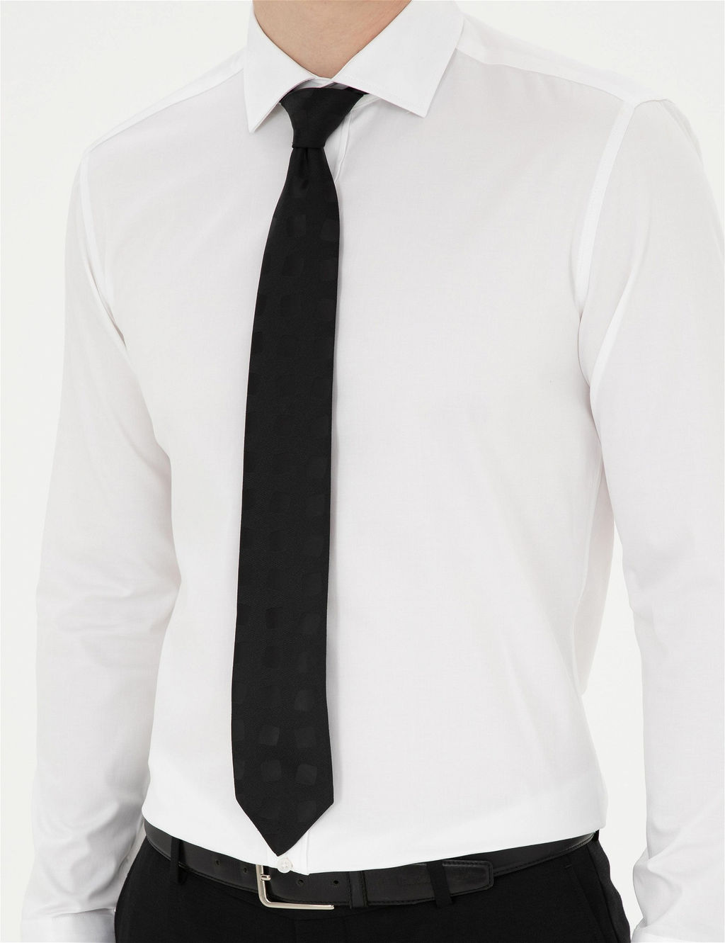 Beyaz Ex. Slim Fit Uzun Kollu Basic G_mlek