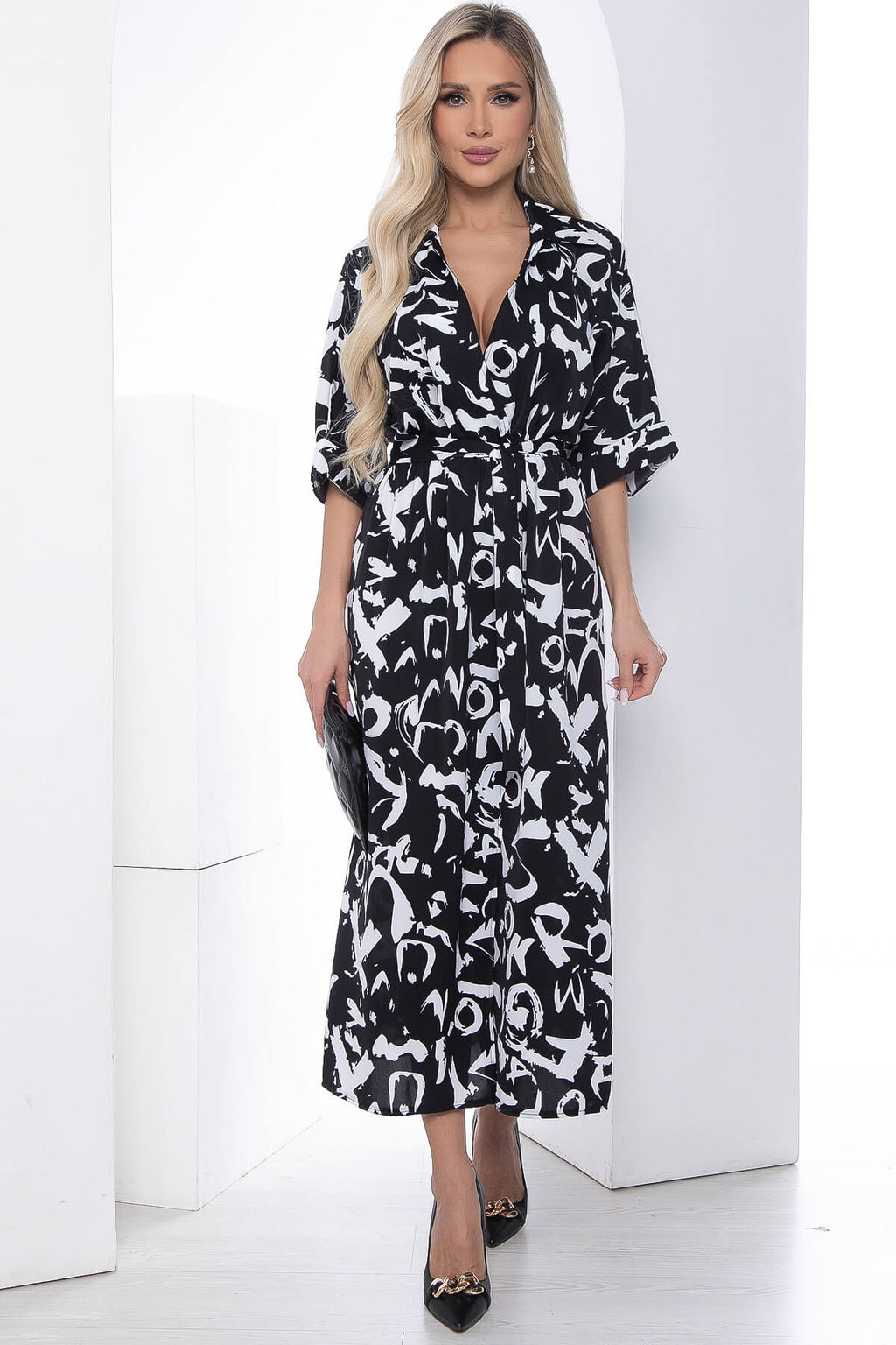 Платье Алария (черное) П9081 - Lt collection фото 7