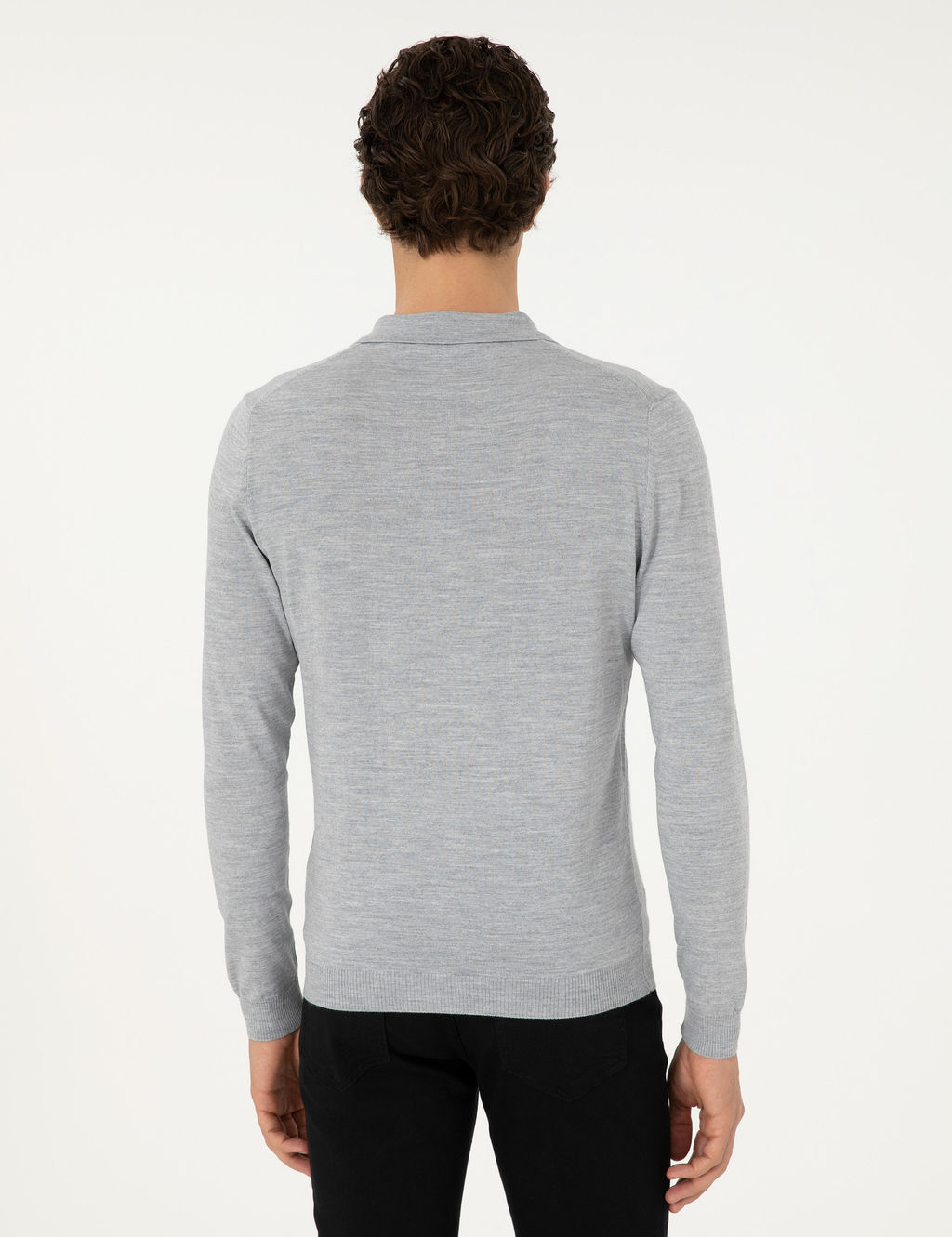 Серый базовый свитер обычного кроя - Cacharel фото 5