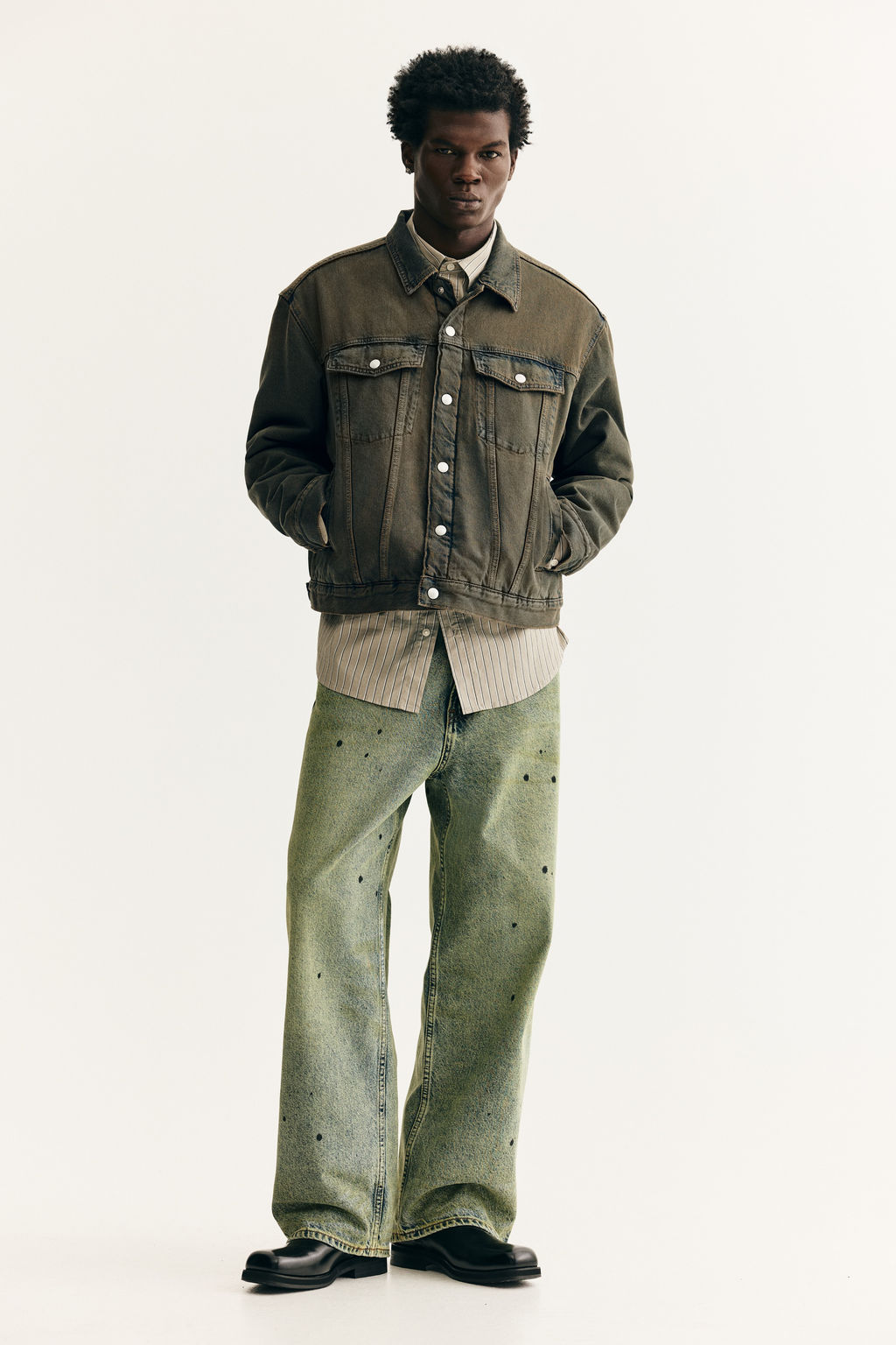 Cazadora denim Loose Fit - H&m фото 2