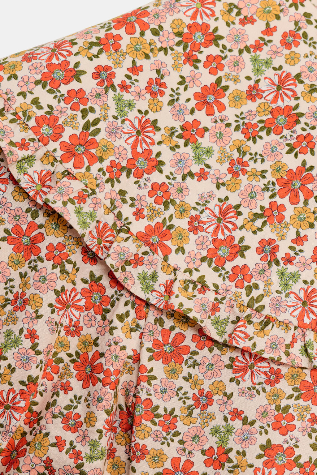 CAMISA ESTAMPADO FLORAL CUELLO BOBO / Multicolor - Zara фото 9