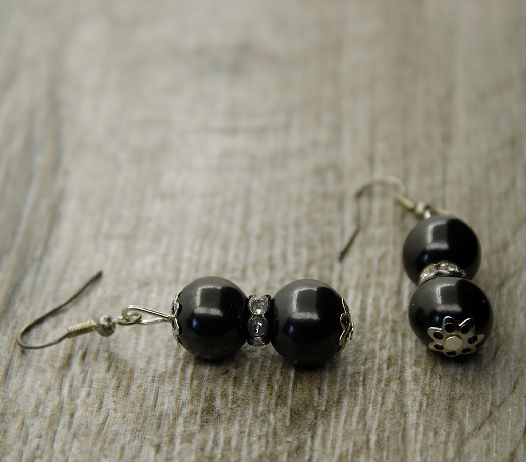 Серьги Ганта из шунгита 11мм - Agat77 фото 2