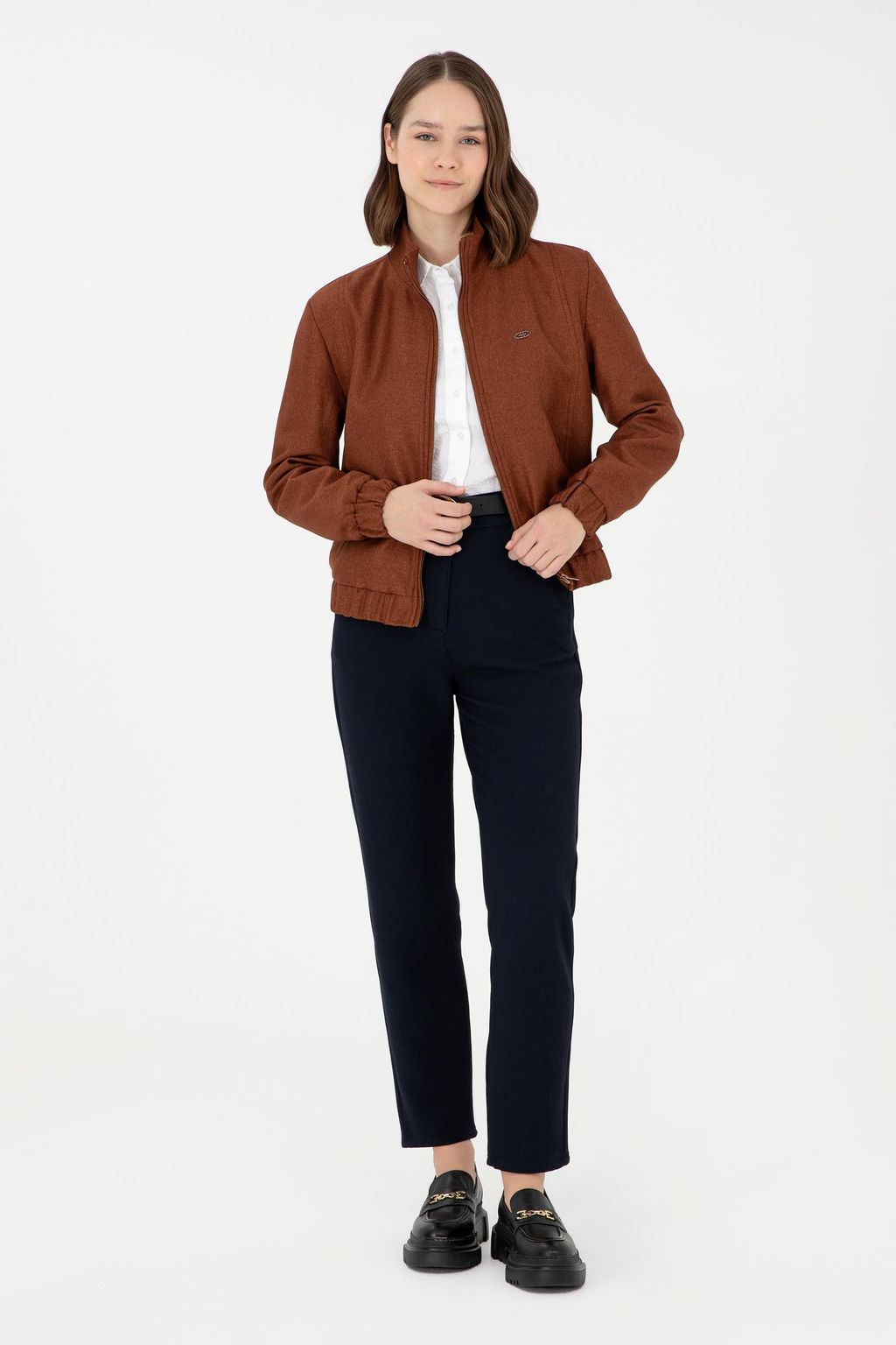 Женская коричневая куртка Неожиданная скидка в корзине - U.s. polo assn фото 4