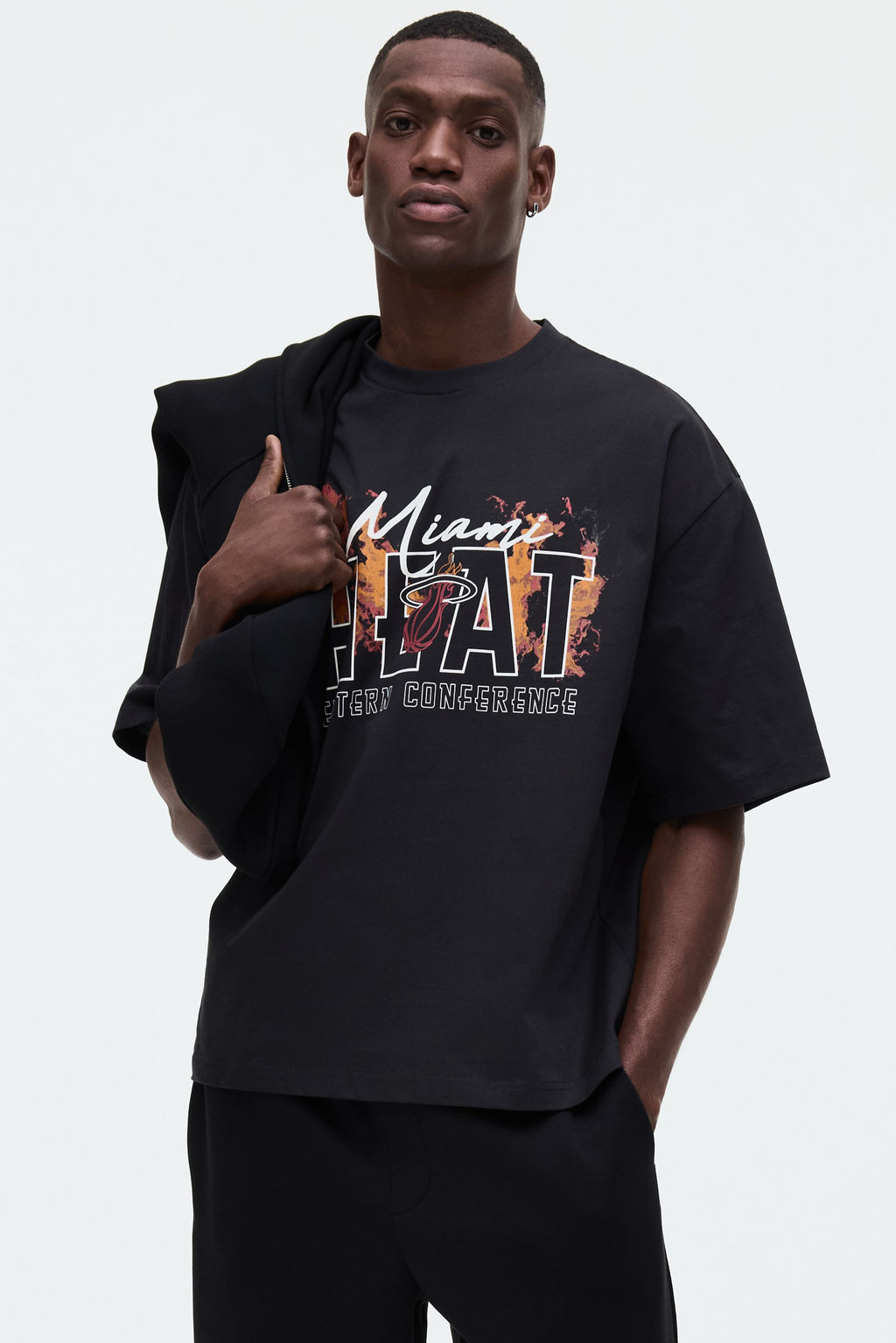 Camiseta con estampado Oversized Fit - H&m фото 4