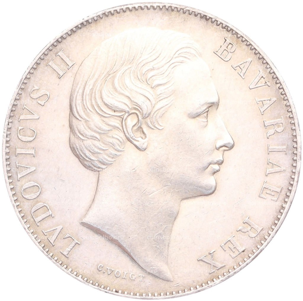 Монета 1 талер 1868 года Бавария