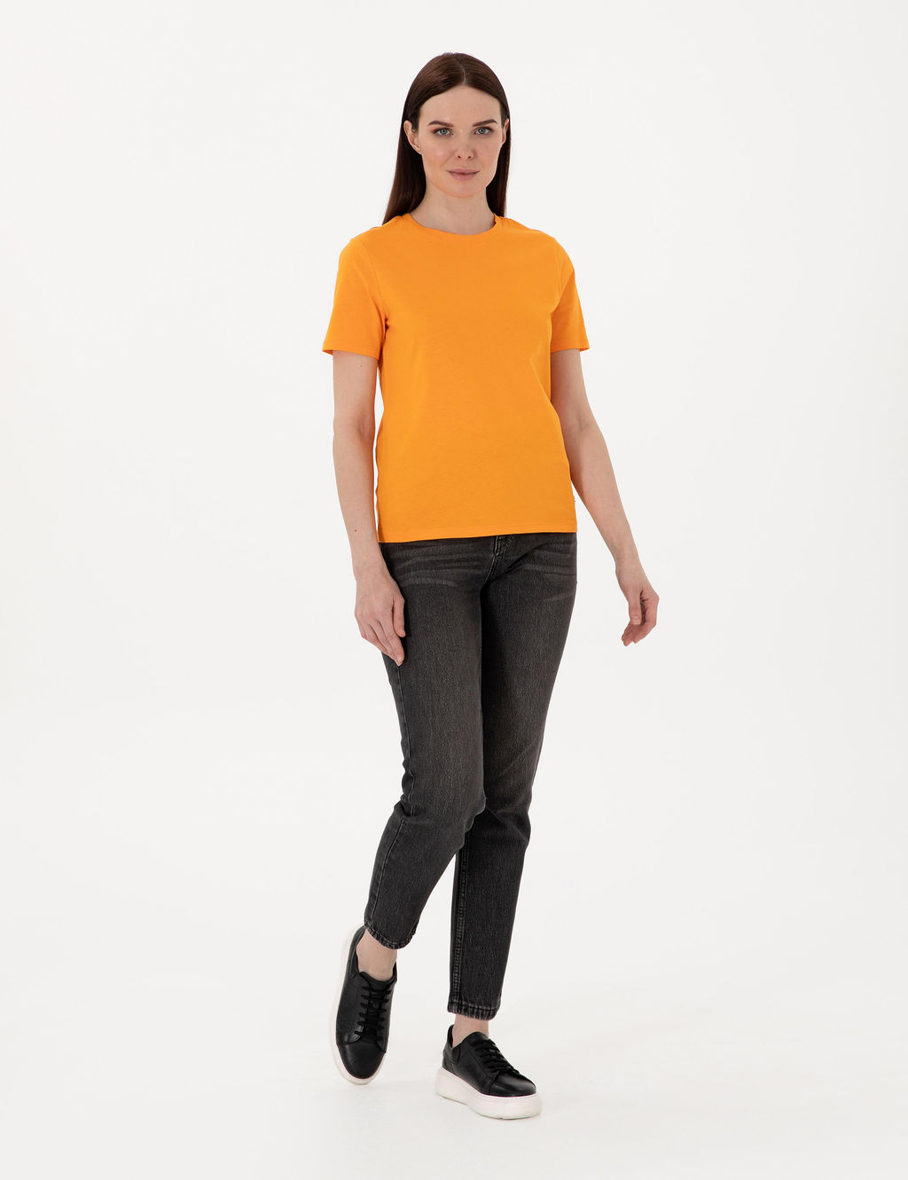 Turuncu Regular Fit Basic Ti__rt - Pierre cardin фото 4