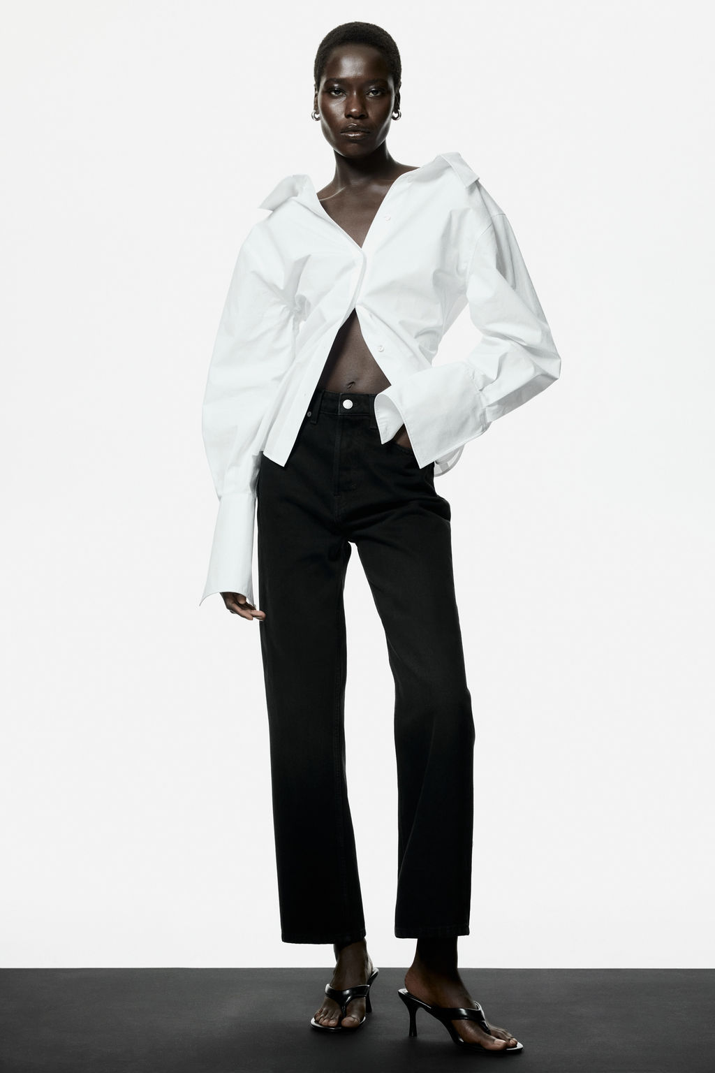 Straight High Waist Ankle Jeans - H&m фото 11