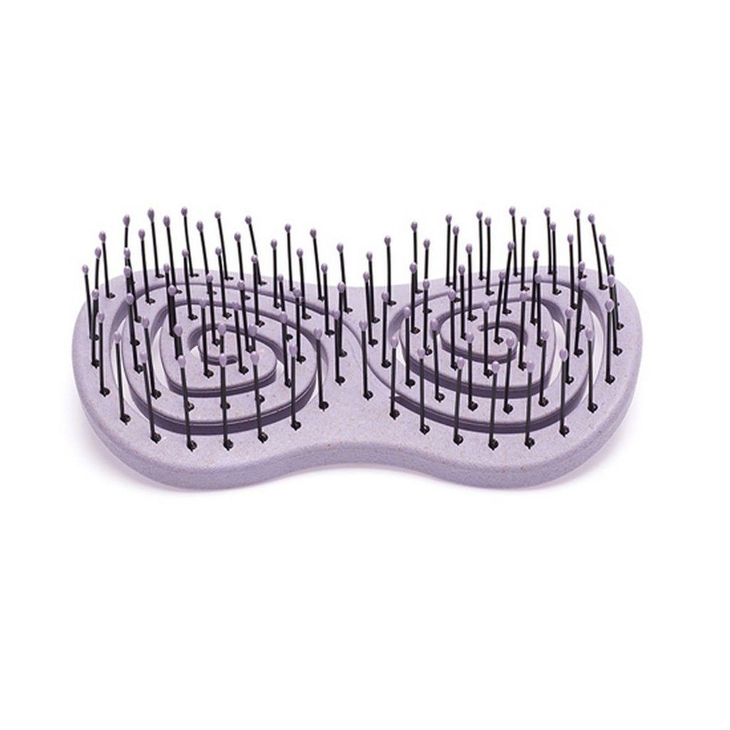 Dewal Beauty Щетка массажная с нейлоновым штифтом / Eco-Friendly DBEF35-Violet, бабочка, фиолетовый  фото 4