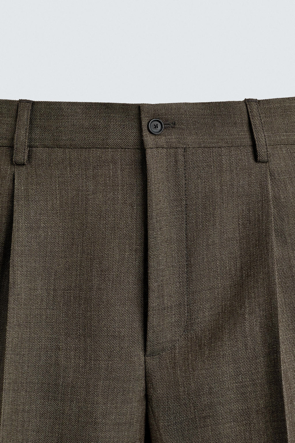 PANTAL?N REGULAR FIT 100% LANA / Vis?n - Zara фото 9