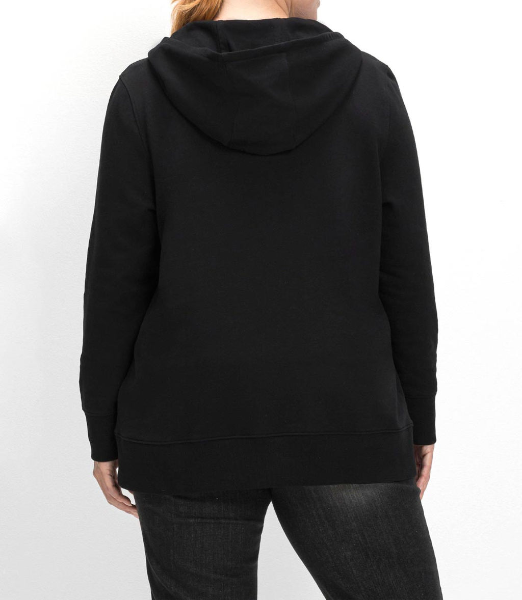 Толстовка, черная - Sheego фото 4