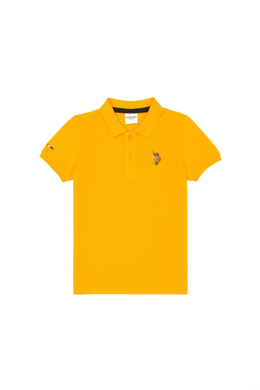 Оранжевая базовая футболка для мальчика - U.s. polo assn фото 2