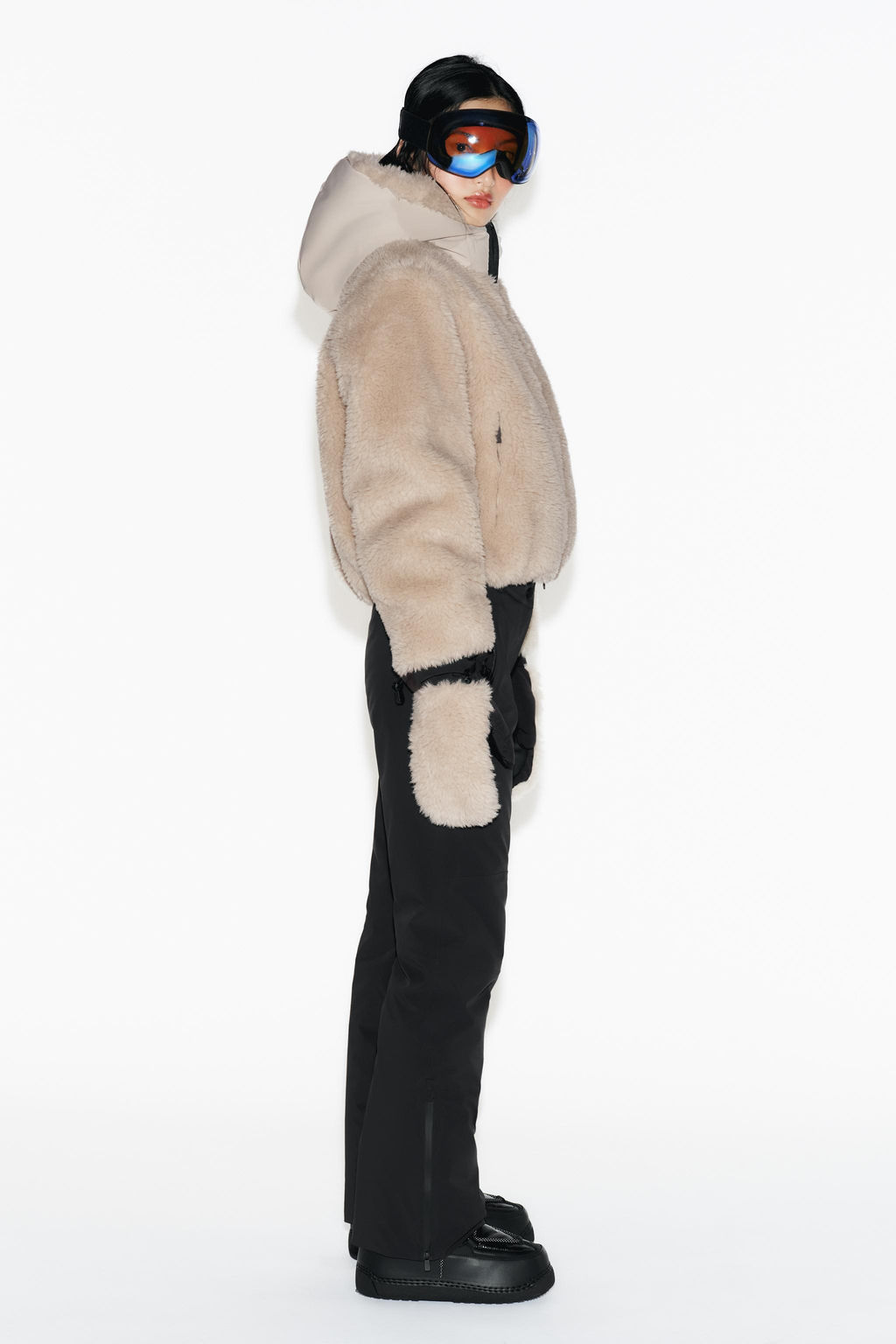 SHORT FAUX FUR HOODED COAT RECCO® TECHNOLOGY SKI COLLECTION - Zara фото 5
