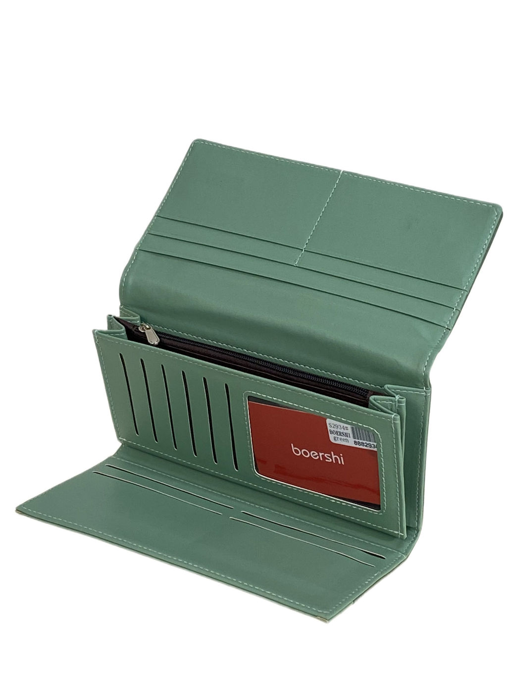 Женское портмоне из искусственной кожи, цвет зеленый - Greta фото 2