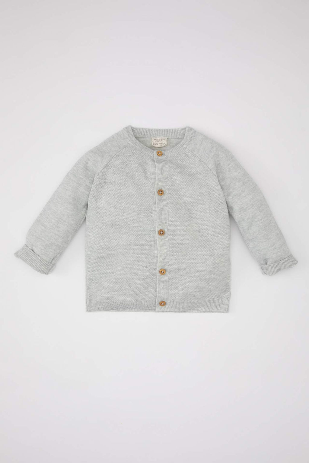 Erkek Bebek Bisiklet Yaka Basic Duz Dugmeli Triko H?rka - Defacto фото 2