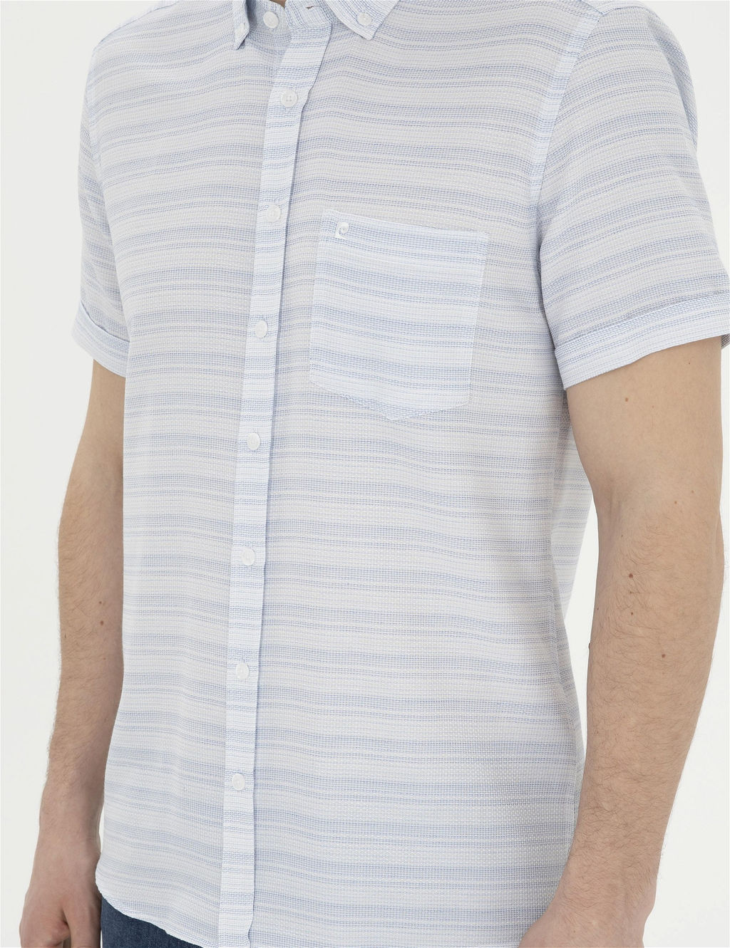 A__k Mavi Regular Fit K_sa Kollu G_mlek - Pierre cardin фото 6