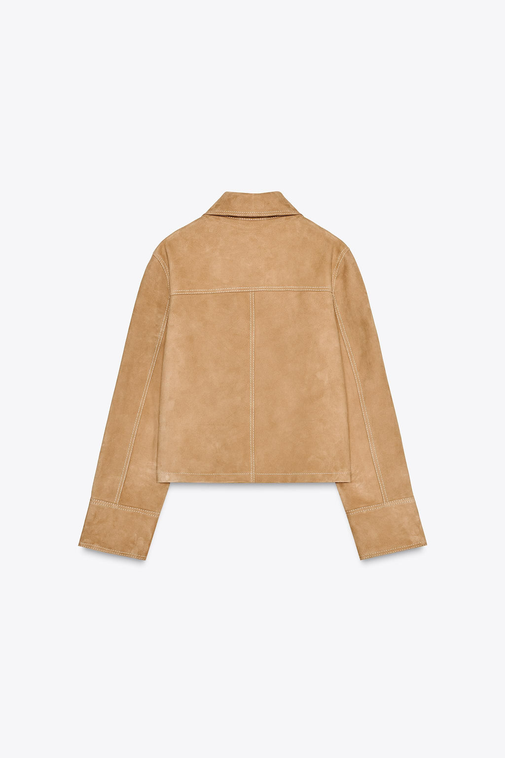 ZW COLLECTION LIMITED EDITION 100% SUEDE LEATHER JACKET - Zara фото 6