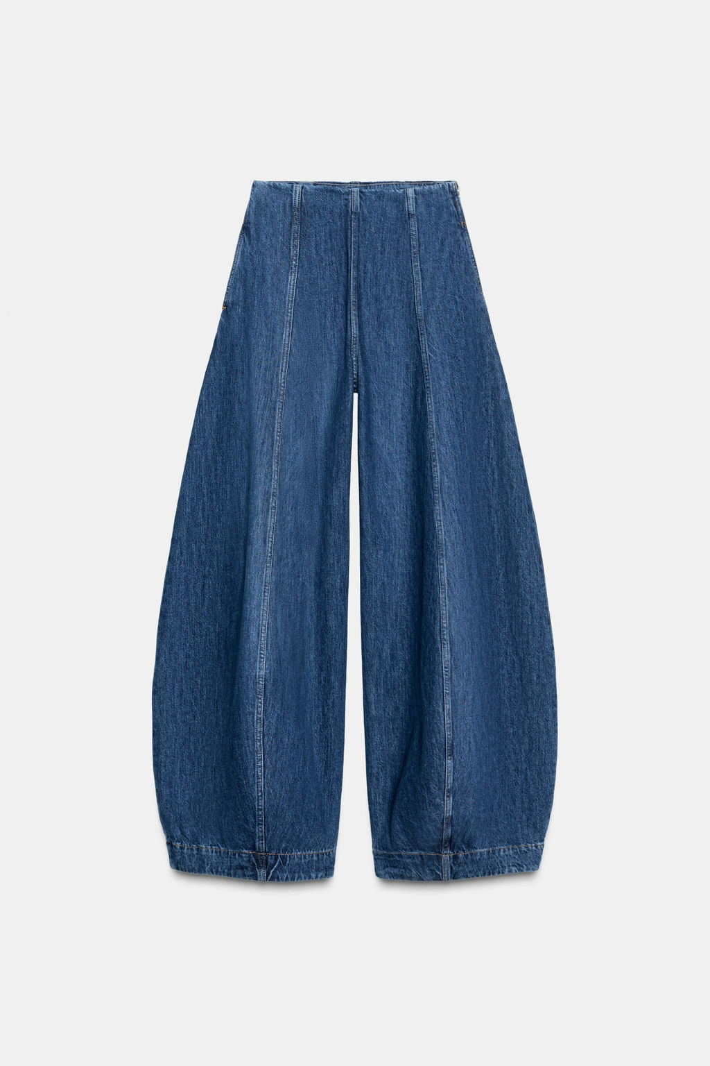 ZW COLLECTION BALLOON HIGH-WAIST JEANS - Zara фото 5