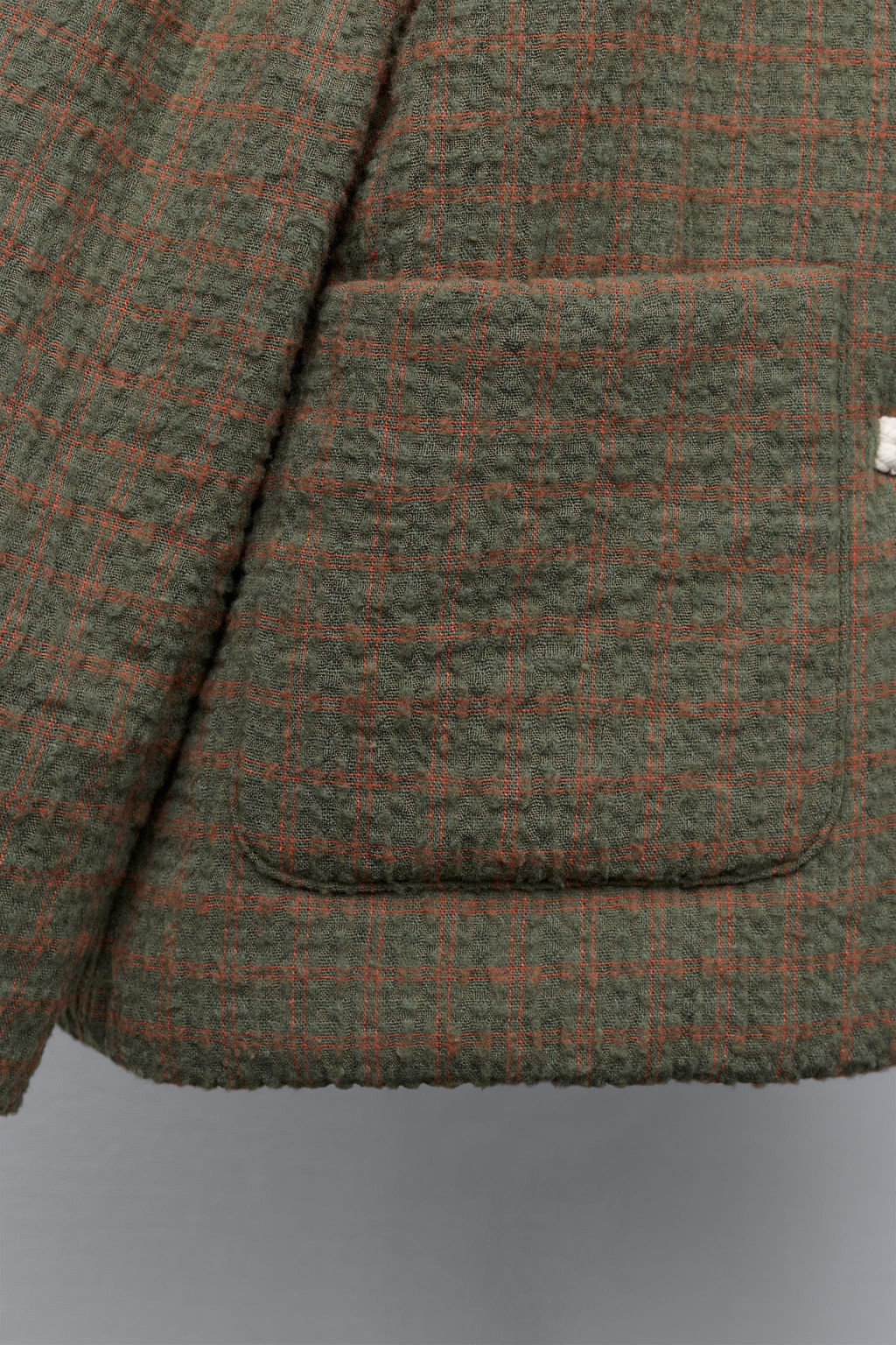 CHECK JACKET WITH FIREMAN CLASP - Zara фото 6