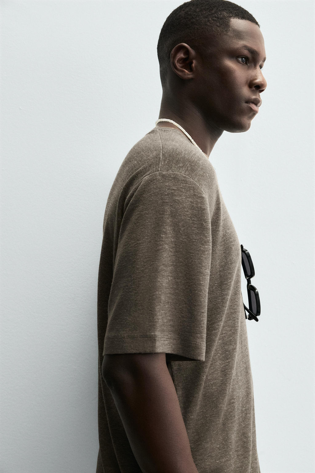 HEMP - VISCOSE T-SHIRT - Zara фото 6